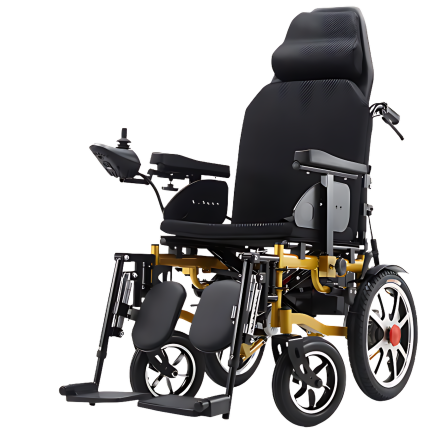 Electric Wheelchair Hydraulic Adjustable Function with Alloy Rim