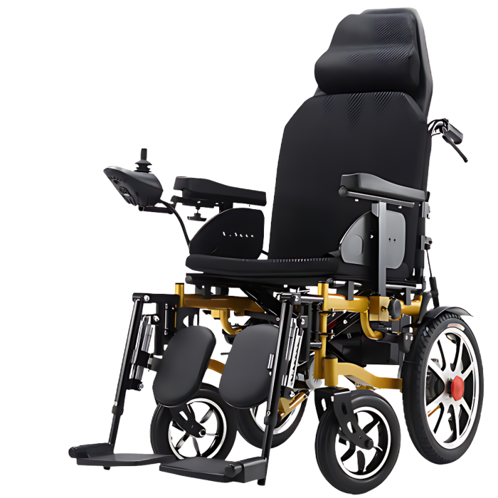 Electric Wheelchair Hydraulic Adjustable Function with Alloy Rim